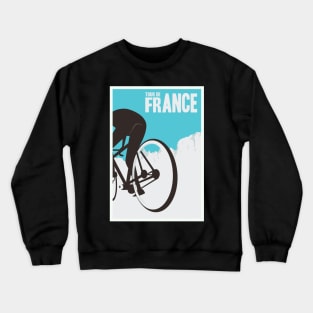 Tour de France Retro Vintage Poster Design Gift Crewneck Sweatshirt